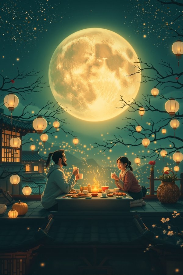 《中秋月圆夜》电影海报
