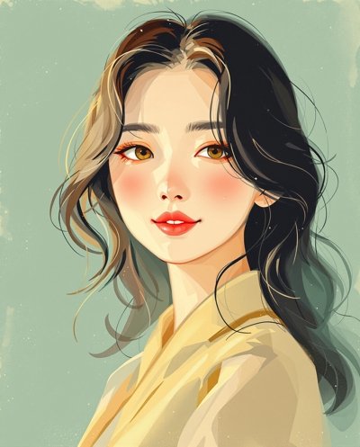 演员何若薇肖像