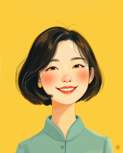 演员苏晚晴肖像